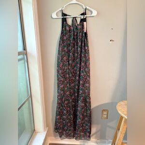 Melloday Floral Drop Waist Strappy Maxi | S